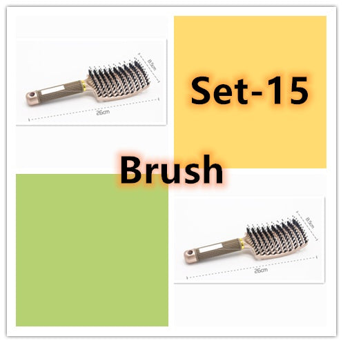 Hairbrush Anti Kit Brushy Women Detangler Hair Brush Bristle Nylon Scalp Massage Teaser Hair Brush Comb Hairbrush Anti Kit Brushy Women Detangler Hair Brush Bristle Nylon Scalp Massage Teaser Hair Brush Comb